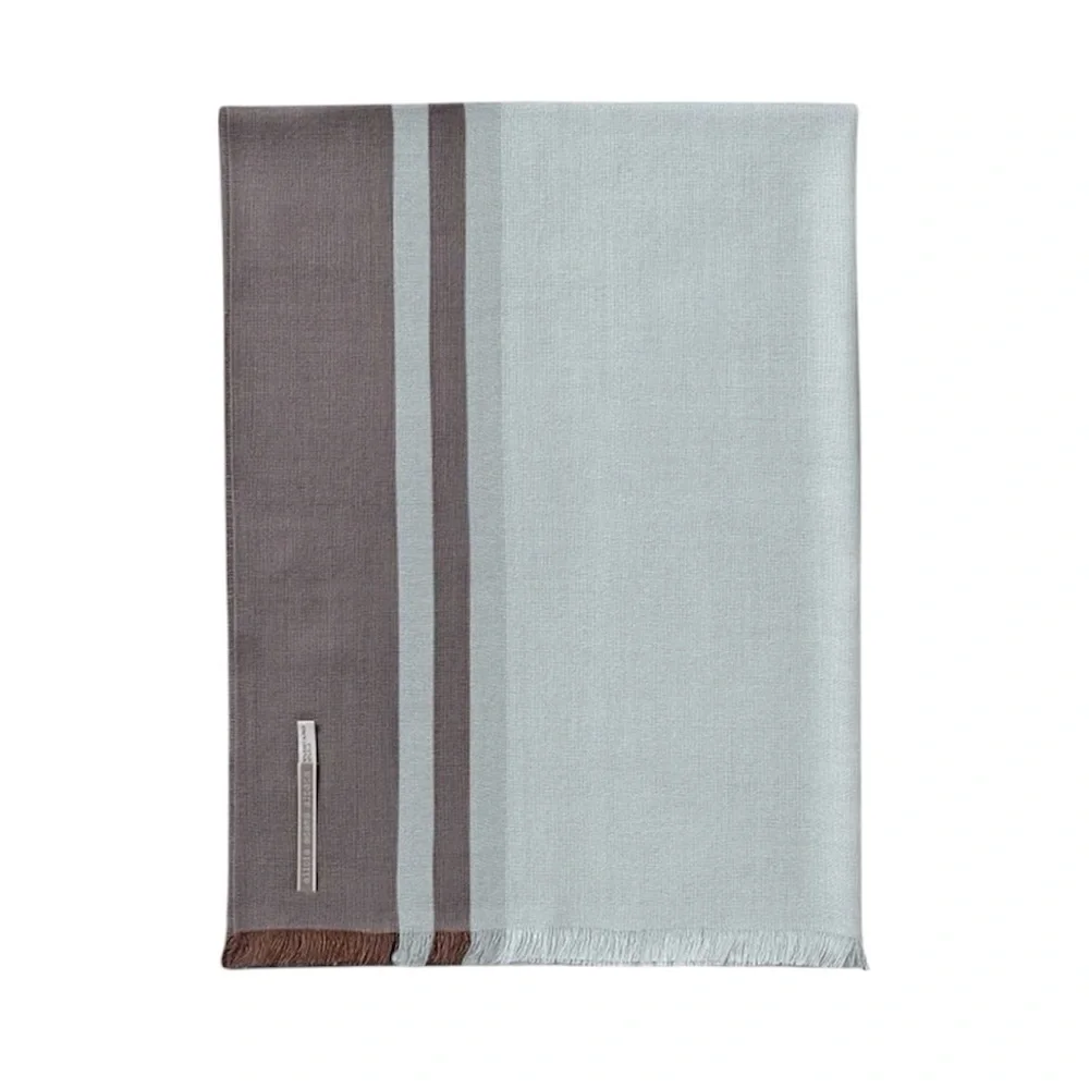 ALICIA ADAMS MAUI Wrap STRIPED COGNAC / IVORY